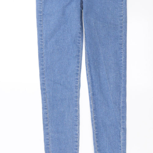 Primark Womens Blue  Denim Skinny Jeans Size 10 L30 in