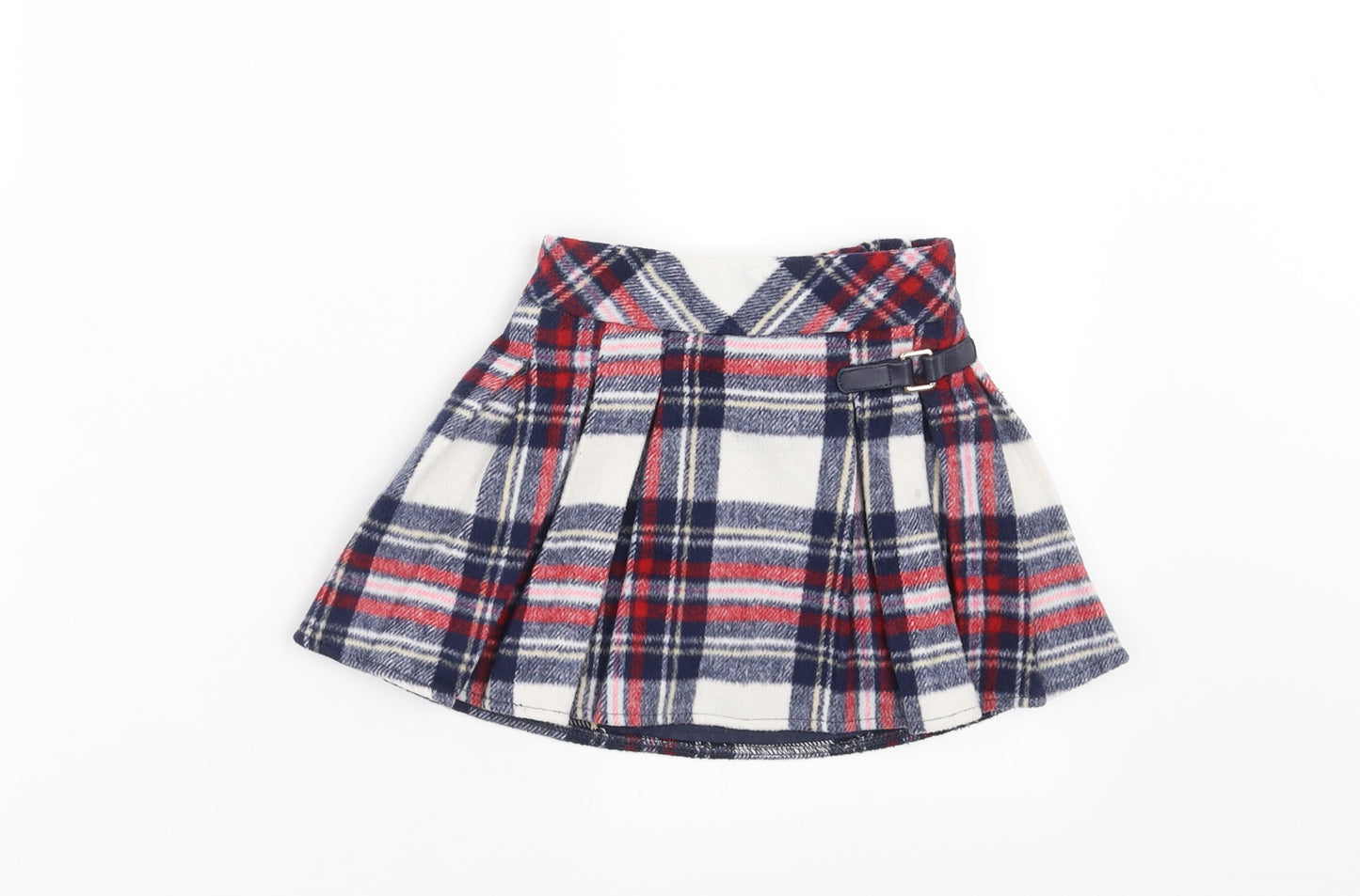 Nutmeg Girls Blue Plaid  A-Line Skirt Size 18-24 Months