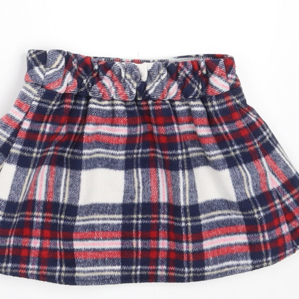 Nutmeg Girls Blue Plaid  A-Line Skirt Size 18-24 Months