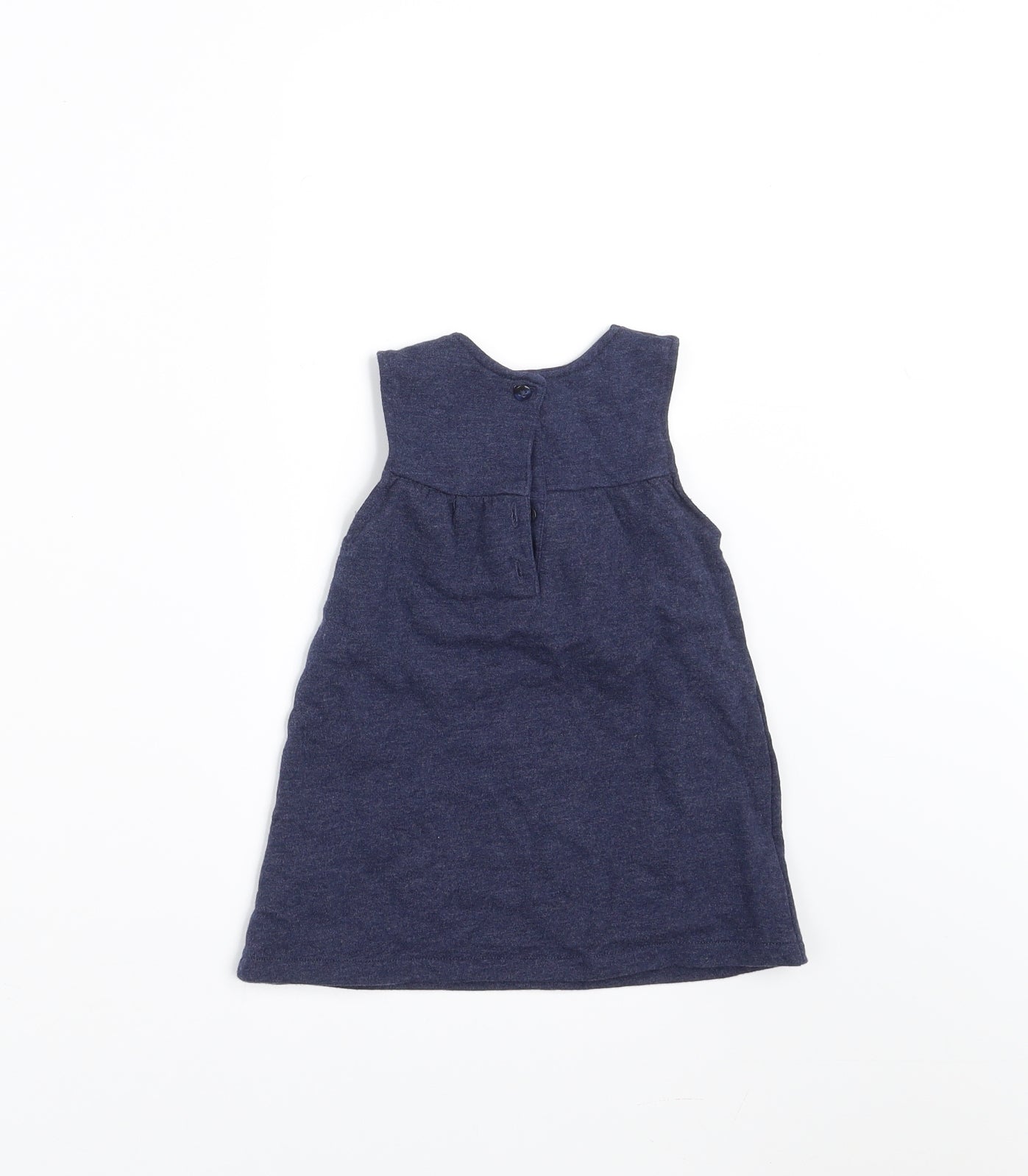 George Girls Blue   Trapeze & Swing  Size 6-9 Months  - Embroidered detail