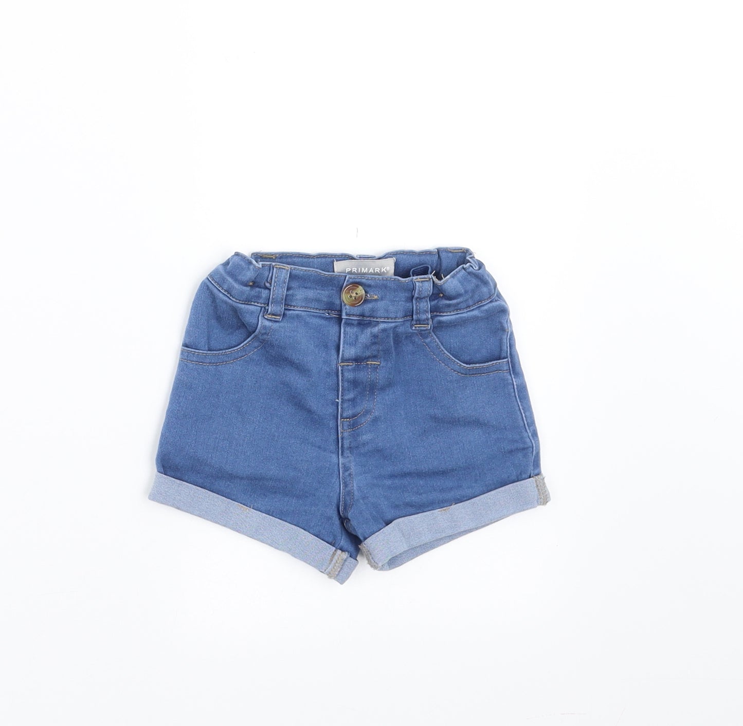 Primark Girls Blue  Denim  Trousers Size 6-9 Months  - shorts
