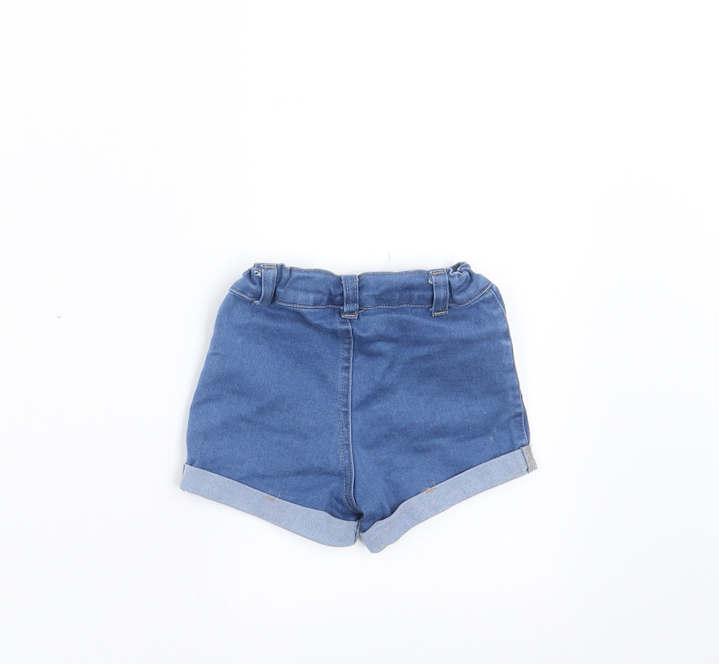 Primark Girls Blue  Denim  Trousers Size 6-9 Months  - shorts