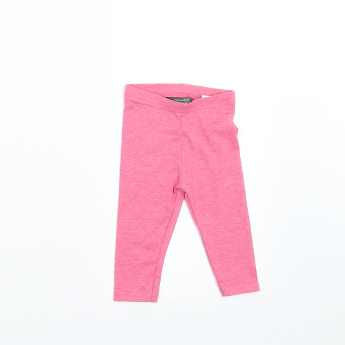 Primark Girls Pink    Trousers Size 6-9 Months  - legging