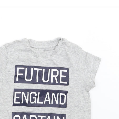 PEP&CO Baby Grey   Basic T-Shirt Size 18-24 Months  - future england captain