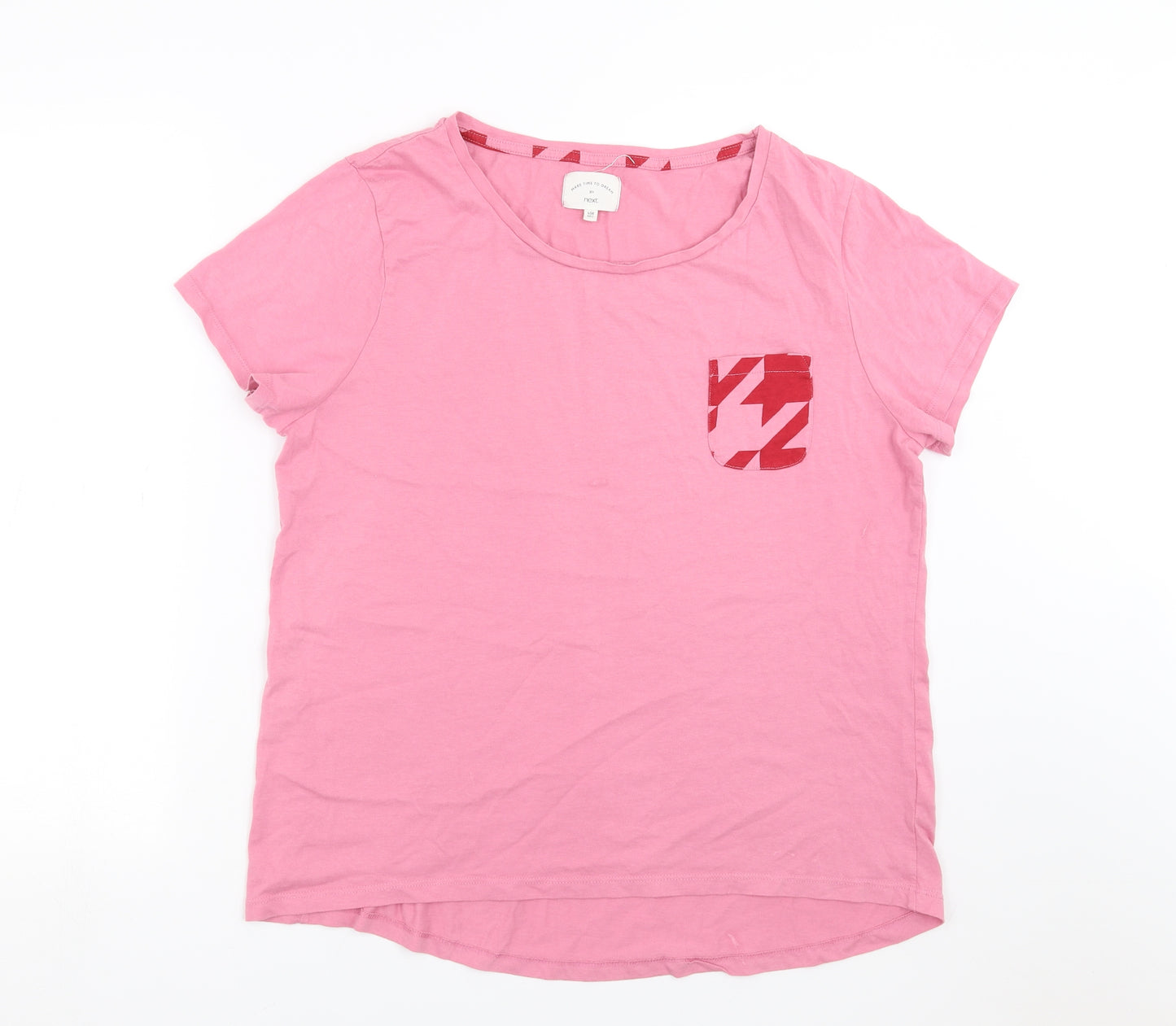 NEXT Womens Pink Solid  Top Pyjama Top Size L