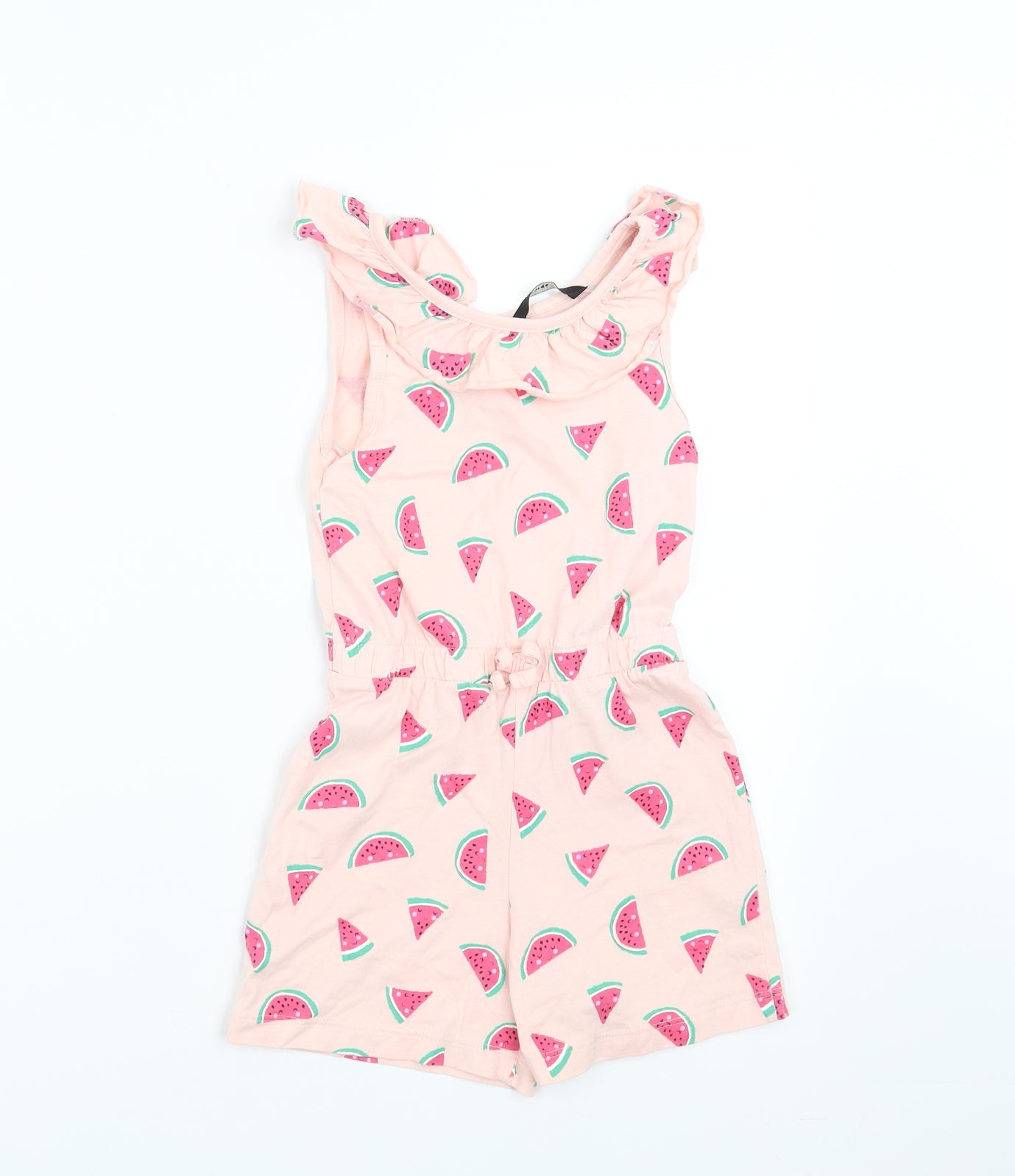 George Girls Pink   Playsuit One-Piece Size 4-5 Years  - Watermelon