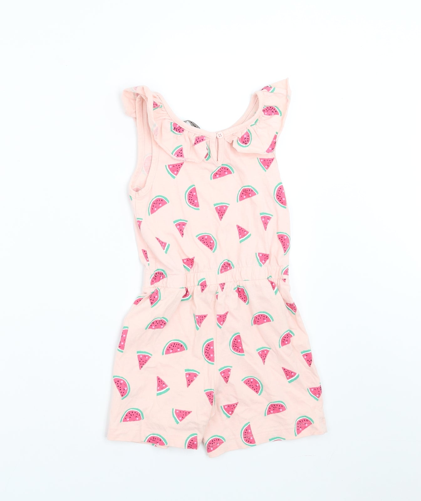 George Girls Pink   Playsuit One-Piece Size 4-5 Years  - Watermelon