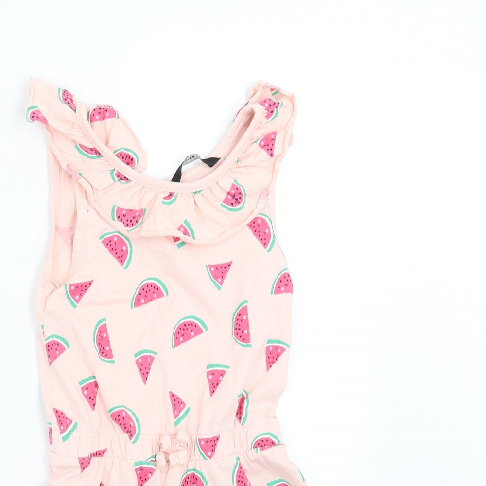 George Girls Pink   Playsuit One-Piece Size 4-5 Years  - Watermelon