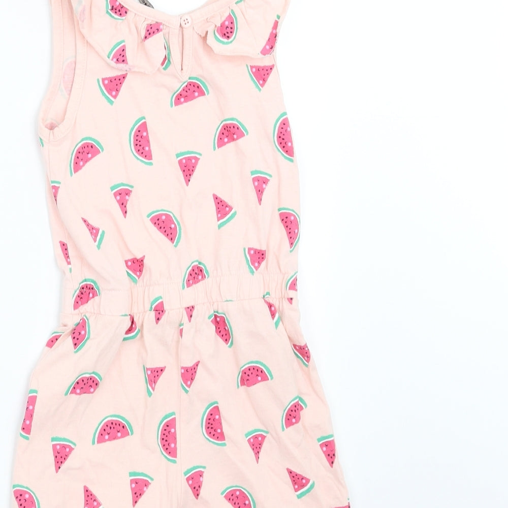 George Girls Pink   Playsuit One-Piece Size 4-5 Years  - Watermelon
