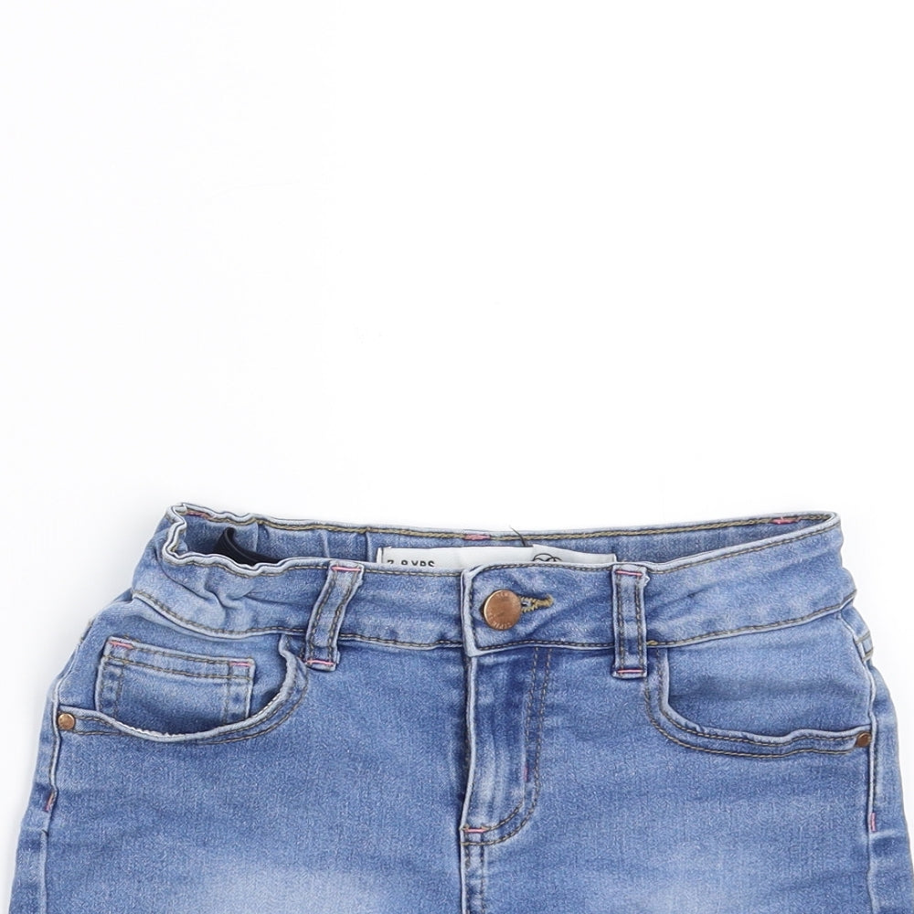 Primark Girls Blue  Denim Hot Pants Shorts Size 7-8 Years