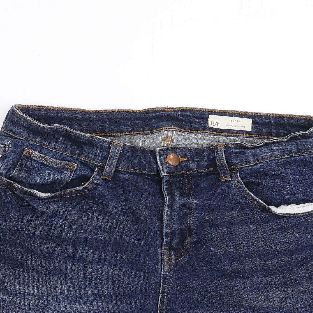 Red Herring Womens Blue  Denim Bermuda Shorts Size 12