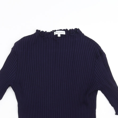 Warehouse Womens Blue   Basic T-Shirt Size 16