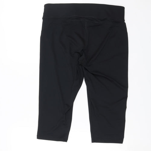 F&F Womens Black   Cropped Leggings Size L L17 in