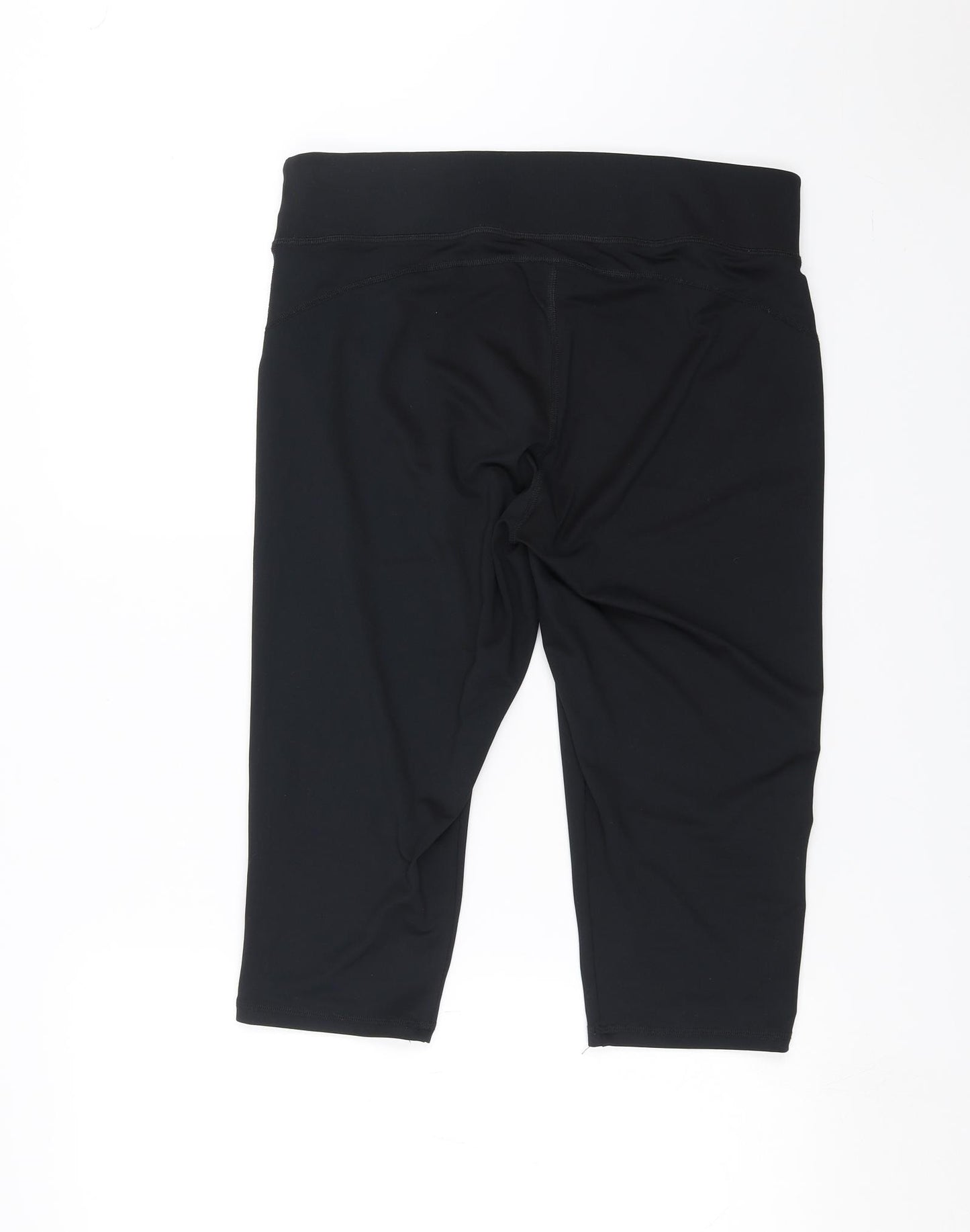 F&F Womens Black   Cropped Leggings Size L L17 in