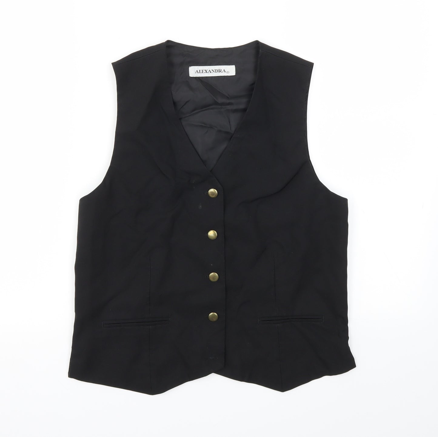 Alexandra Womens Black   Jacket Suit Waistcoat Size 10