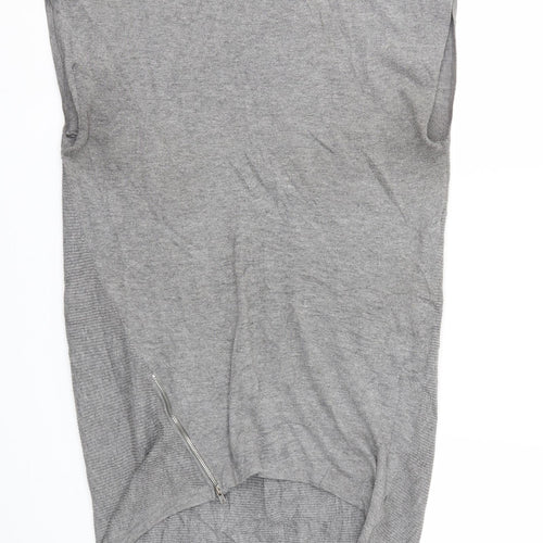 Warehouse Womens Grey   Jumper Dress  Size 8