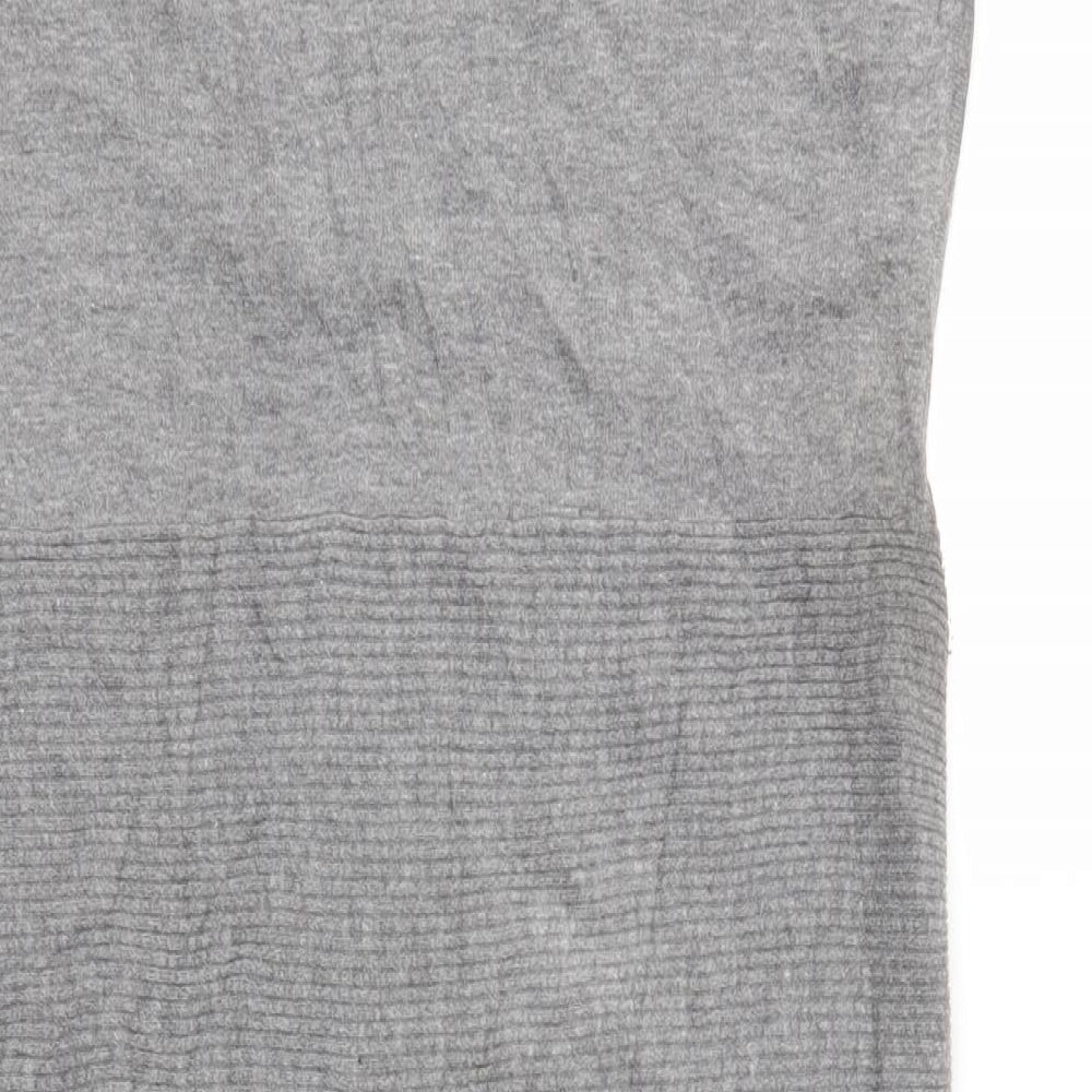 Warehouse Womens Grey   Jumper Dress  Size 8