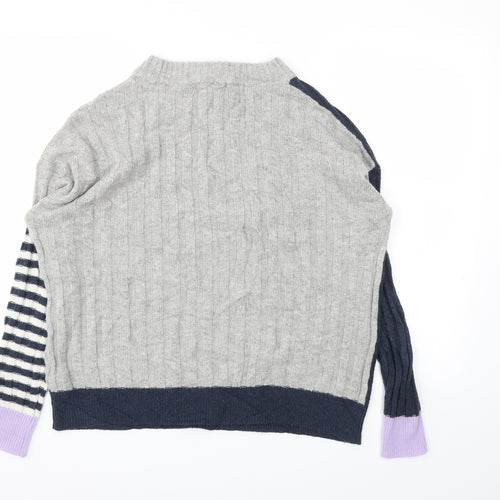 M&S Womens Grey   Pullover Jumper Size M