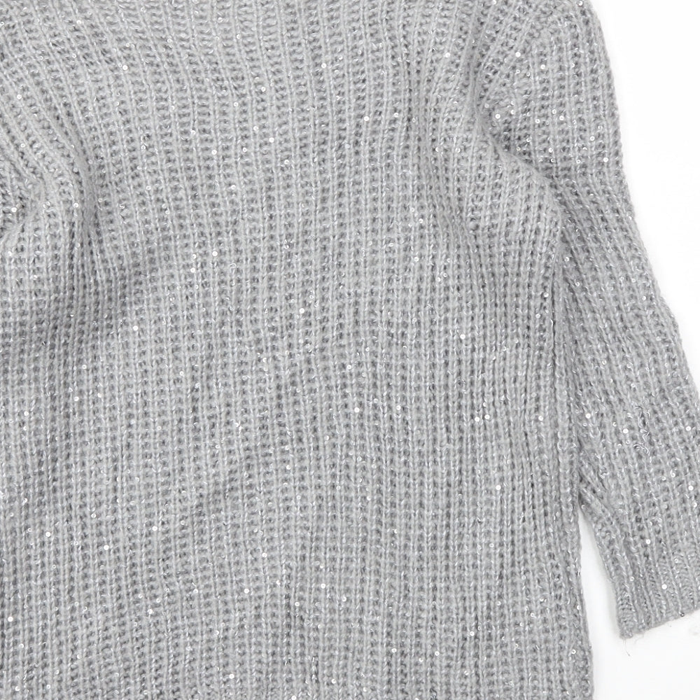 Oasis Womens Grey   Pullover Jumper Size XS