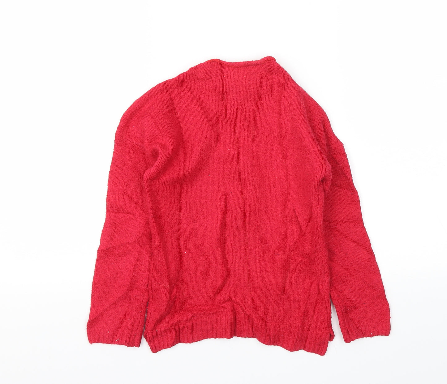 ISACC MIZRAHI Girls Red   Pullover Hoodie Size 5-6 Years