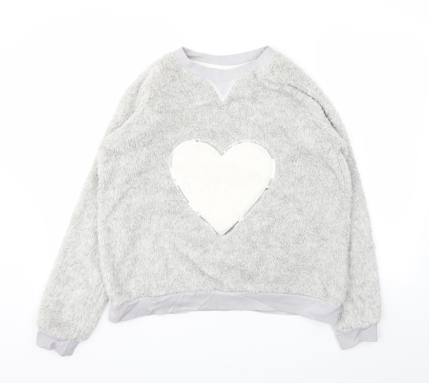 Primark Womens Grey Geometric  Top Pyjama Top Size L