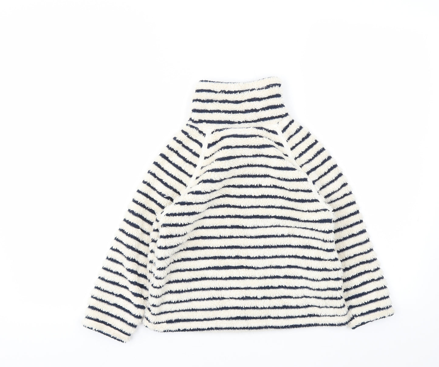NEXT Girls Ivory Striped  Pullover Jumper Size 4-5 Years