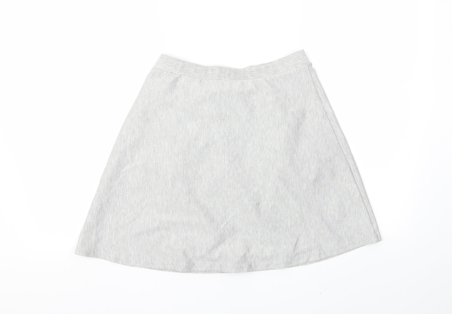 Primark Womens Grey   Flare Skirt Size 12  - Stretch waistband