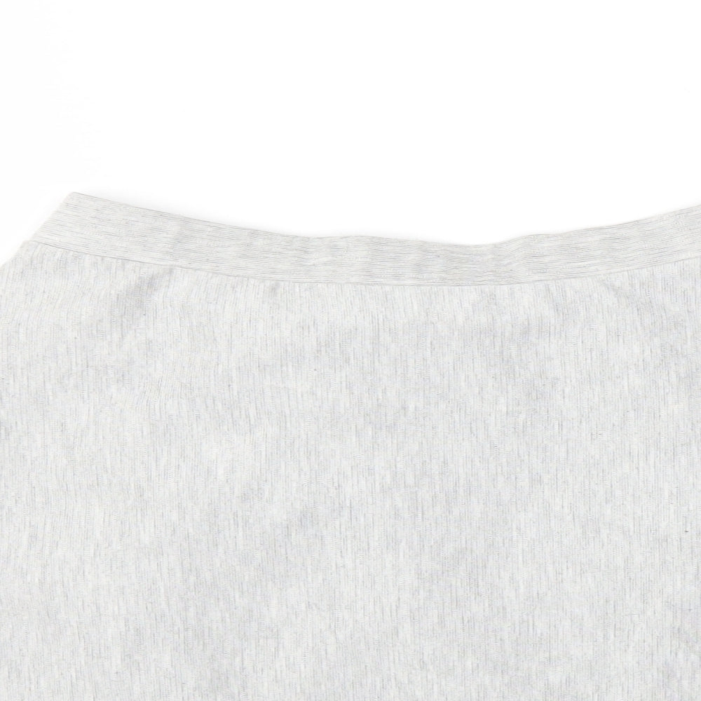 Primark Womens Grey   Flare Skirt Size 12  - Stretch waistband