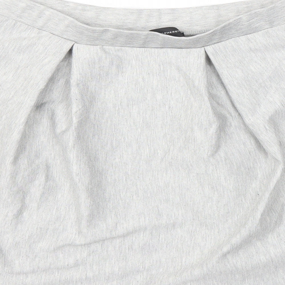 Primark Womens Grey   Flare Skirt Size 12  - Stretch waistband