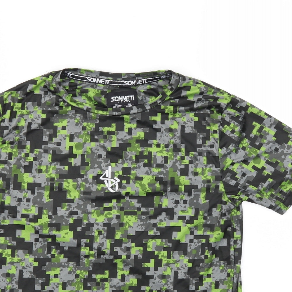 Sonneti Boys Green   Basic T-Shirt Size 12-13 Years