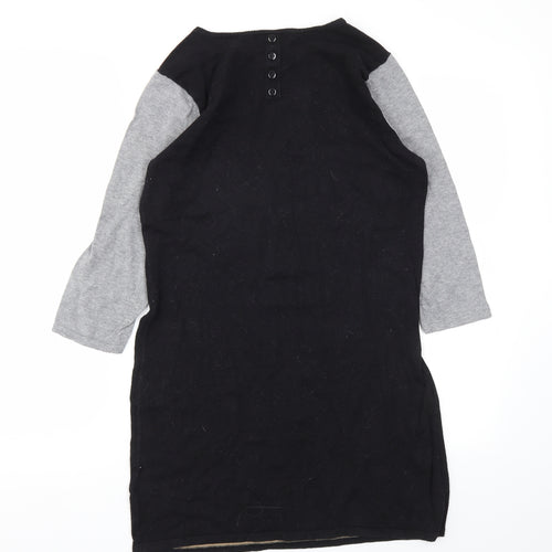 NEXT Womens Black Houndstooth  A-Line  Size 10