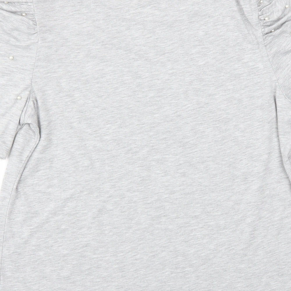 Papaya Womens Grey   Basic T-Shirt Size 12