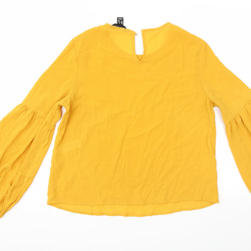 New Look Womens Orange   Basic Blouse Size 10