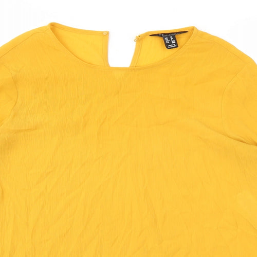 New Look Womens Orange   Basic Blouse Size 10