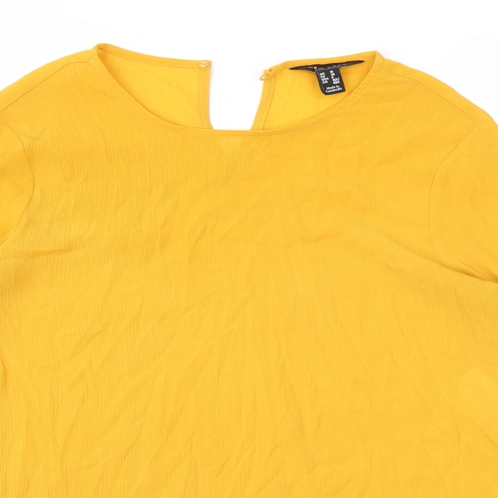 New Look Womens Orange   Basic Blouse Size 10
