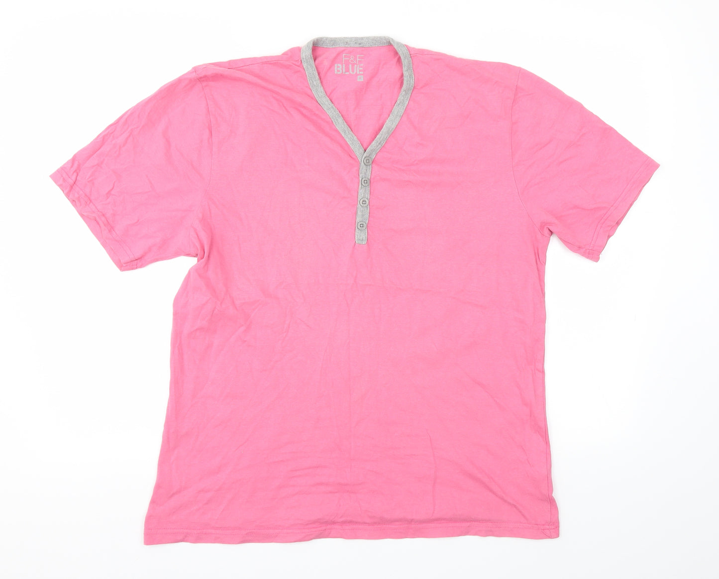 F&F Mens Pink    T-Shirt Size M