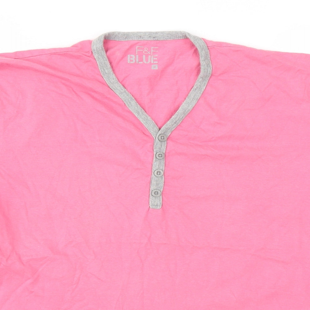 F&F Mens Pink    T-Shirt Size M