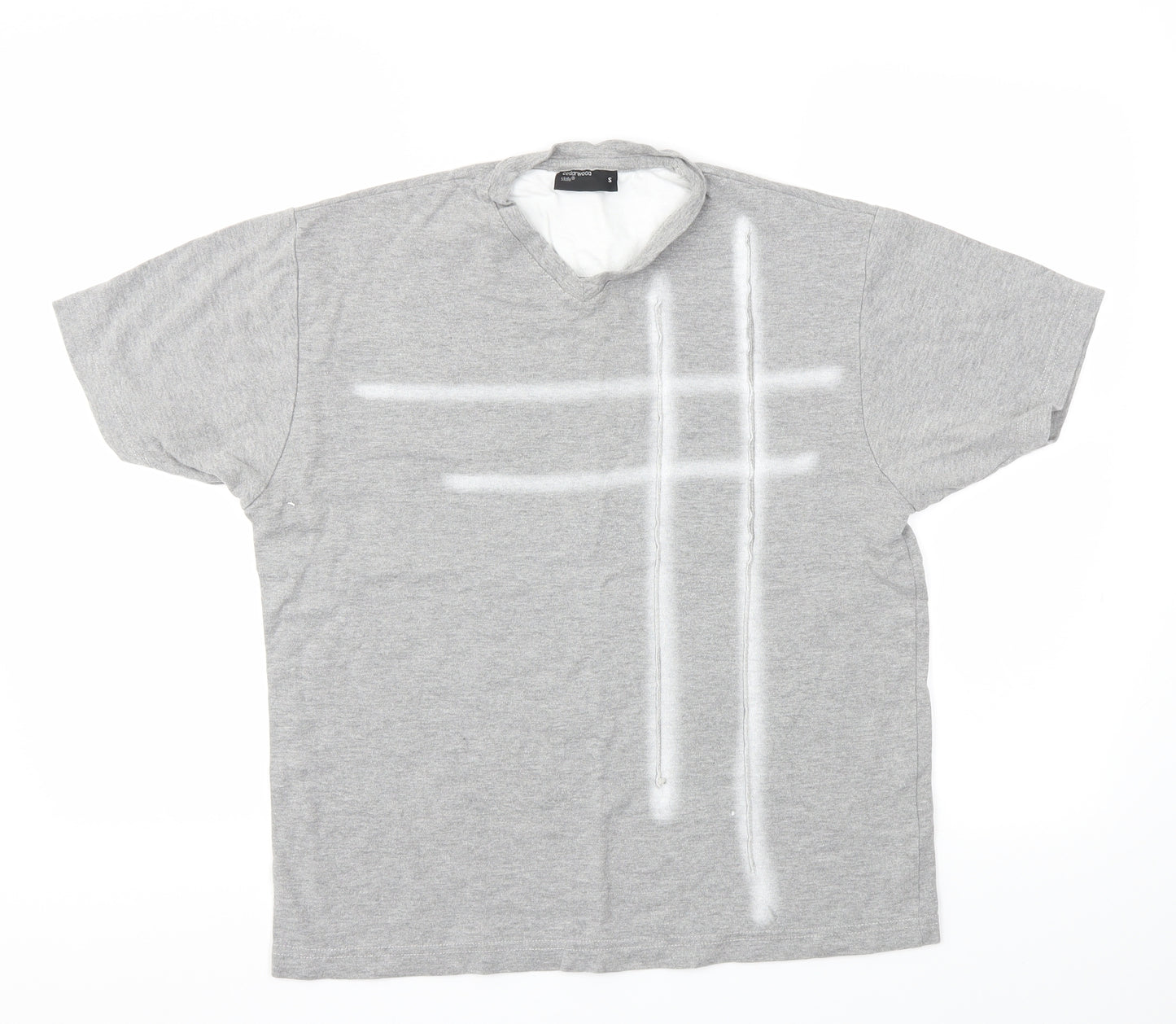 Cedar Wood State Mens Grey    T-Shirt Size S