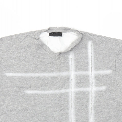 Cedar Wood State Mens Grey    T-Shirt Size S