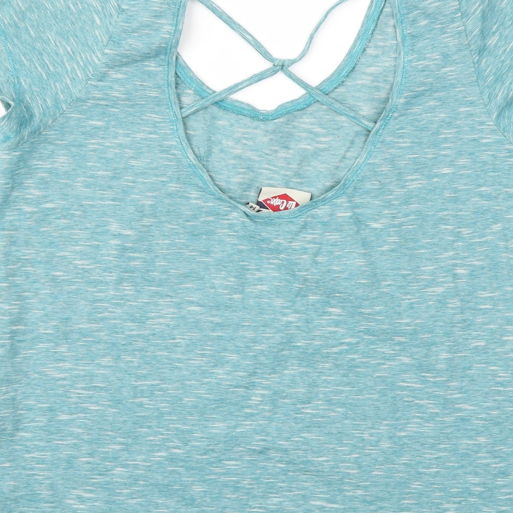 Lee Cooper Womens Blue   Basic T-Shirt Size 14