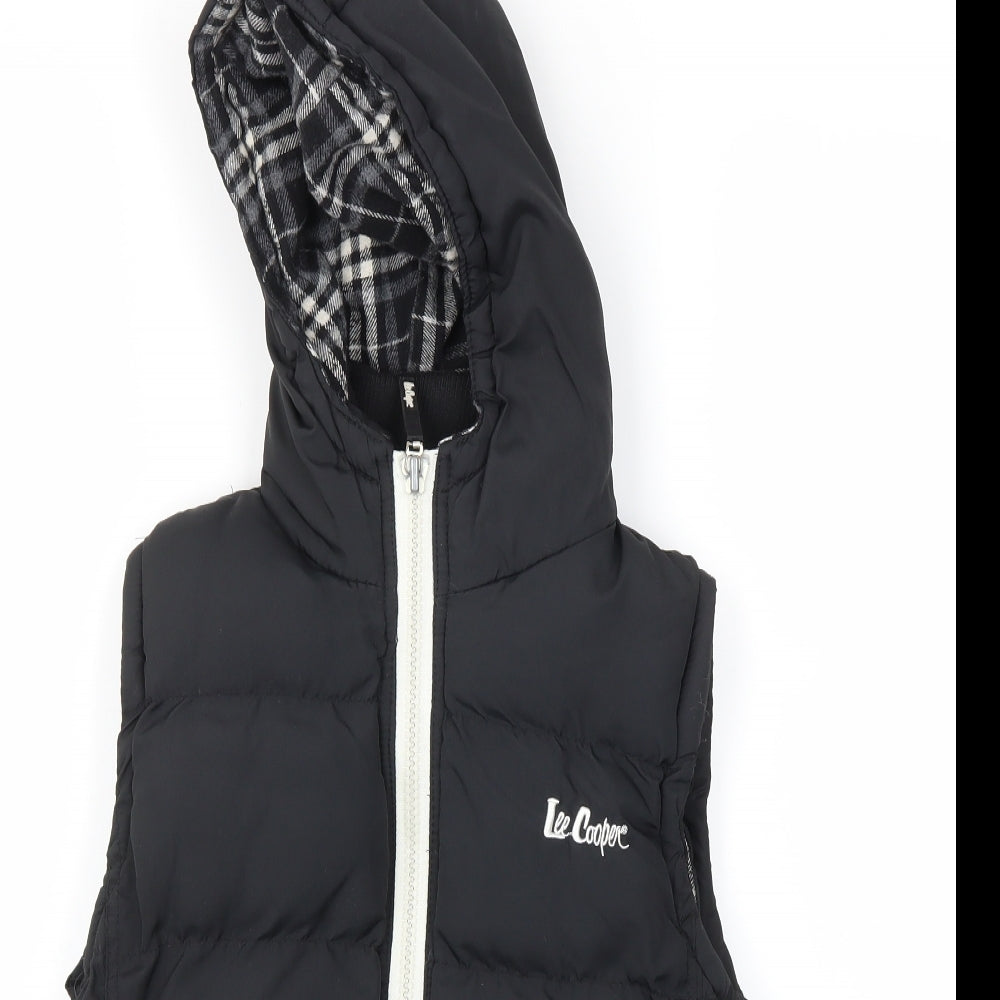 Lee Cooper Boys Black   Gilet Coat Size 7-8 Years