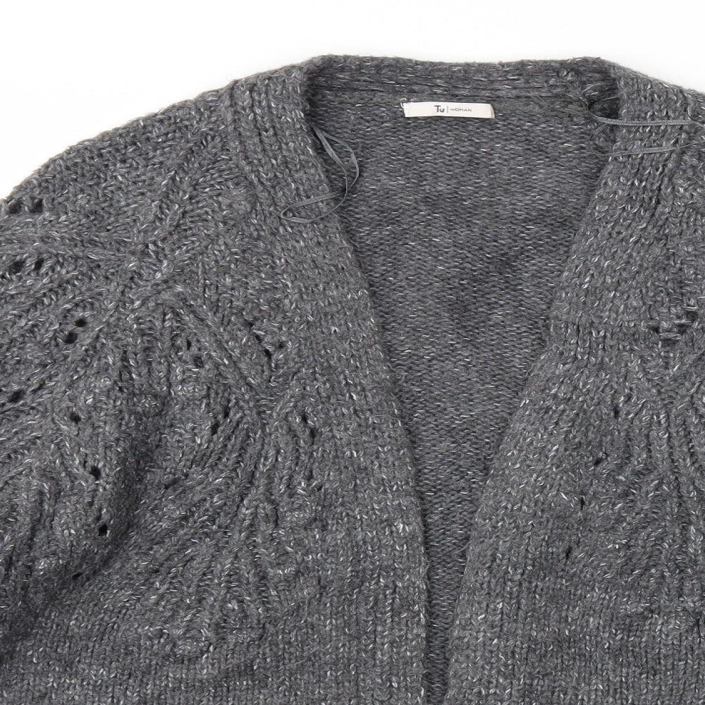 TU Womens Grey   Cardigan Jumper Size 16