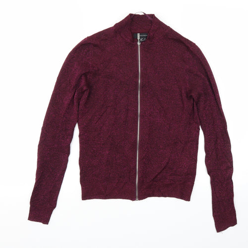 Primark Womens Purple   Full Zip Jumper Size 6