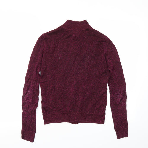 Primark Womens Purple   Full Zip Jumper Size 6