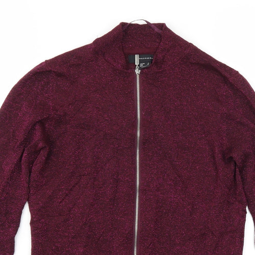 Primark Womens Purple   Full Zip Jumper Size 6
