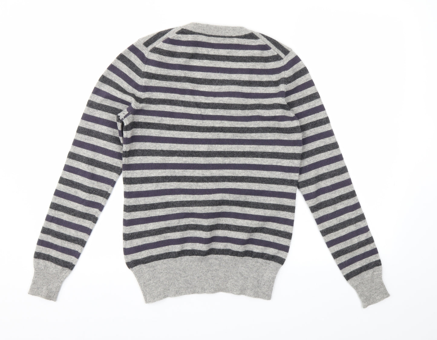 Jaeger Womens Multicoloured Striped  Pullover Jumper Size S