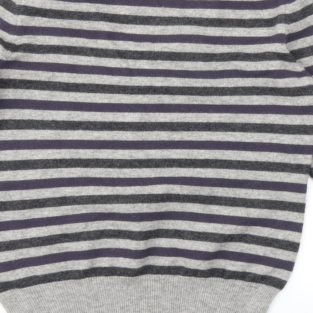 Jaeger Womens Multicoloured Striped  Pullover Jumper Size S