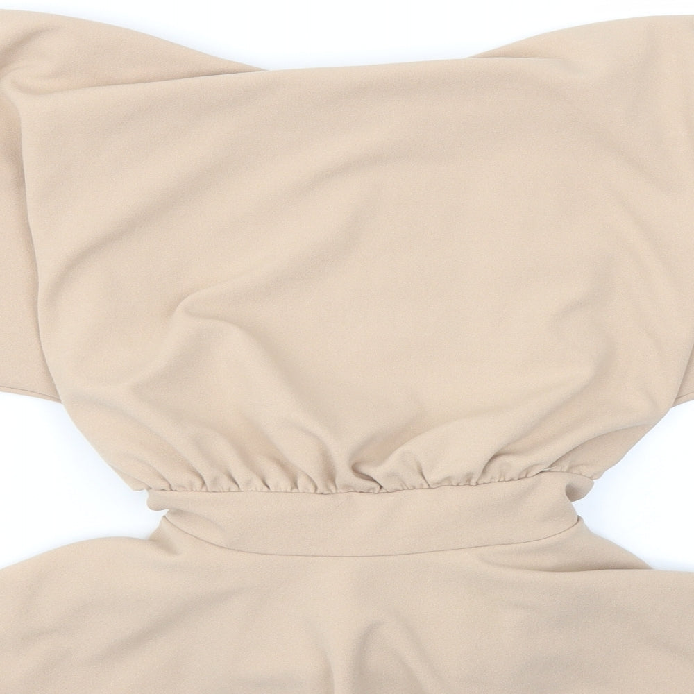 Pink Boutique Womens Beige   Basic T-Shirt Size 8