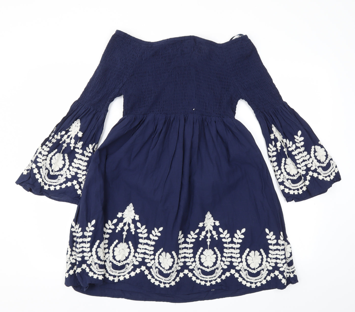Apricot Womens Blue Floral  Fit & Flare  Size 10