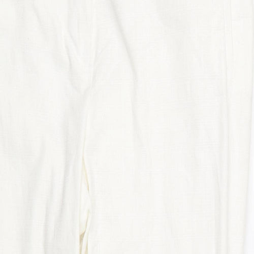 NEXT Womens White   Trousers  Size 18 L24.5 in - Workwear